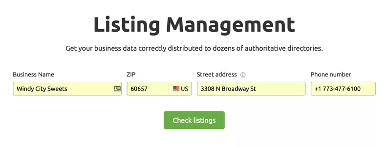local seo listing management