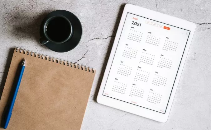 school website features upcoming events